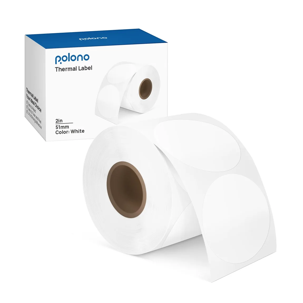 2-Inch Circle Thermal Labels by Polono