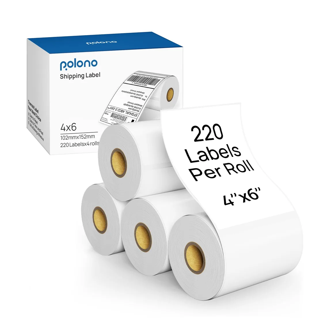 4 × 6 Thermal Shipping Labels: Fanfold and roll options